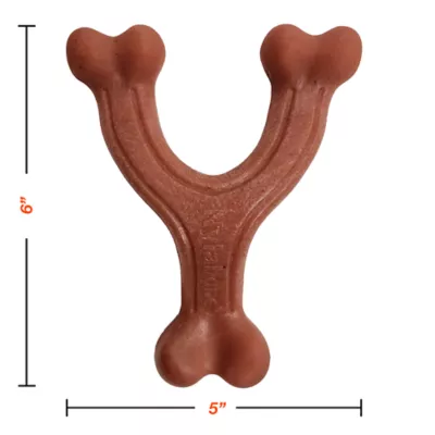 Nylabone® Meat Wishbone Dog Toy, Bacon - Image 6