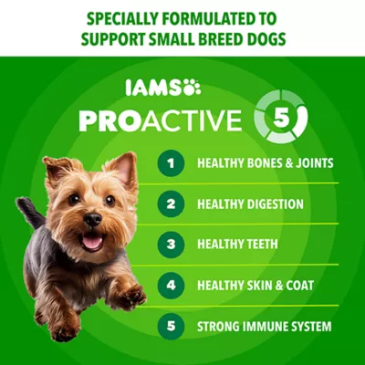 IAMS Proactive Health Small/Toy Adult Dog Food - Chicken - Image 3