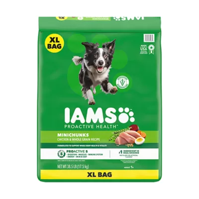  IAMS Proactive Health Minichunks Adult Dry Dog Food - Chicken & Whole Grain - Image 1