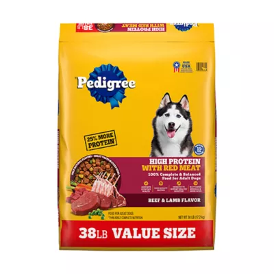 Pedigree High Protein Adult Dog Food - Beef & Lamb 44 LB - Image 1