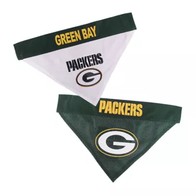 Green Bay Packers NFL Reversible Pet Bandana - Image 1