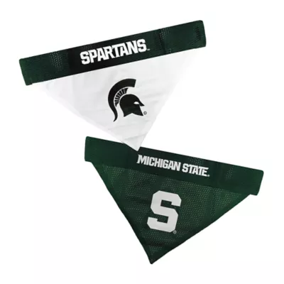 Pets First Michigan State Spartans NCAA Reversible Bandana - Image 1