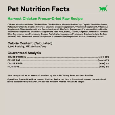 Open Farm Grain Free All Life Stages Cat Freeze Dried Raw Morsels, 3.5 oz - Image 6