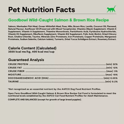 Open Farm Goodbowl With Grain All Life Stages Dry Cat Food - Ethically & Sustainably Sourced, Salmon - Image 7