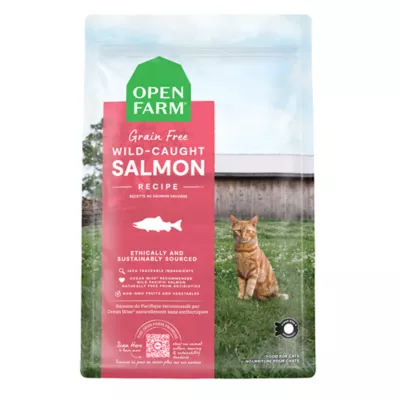 Open Farm Grain Free Adult Dry Cat Food - Ethically & Sustainably Sourced, Non-GMO, Salmon - Image 1