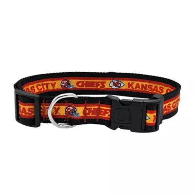 Pets First Kansas City Chiefs Satin Dog Collar - Image 1