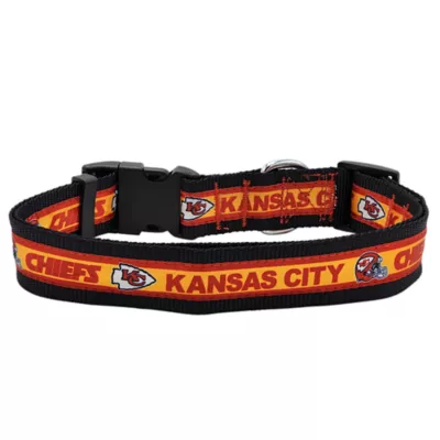 Pets First Kansas City Chiefs Satin Dog Collar - Image 2