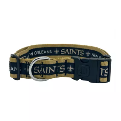 Pets First NFL New Orleans Saints Satin Dog Collar - Image 1
