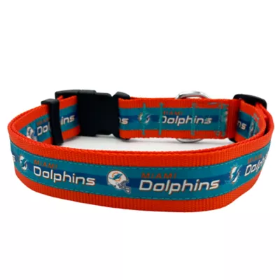 Pets First Miami Dolphins Satin Collar - Image 2