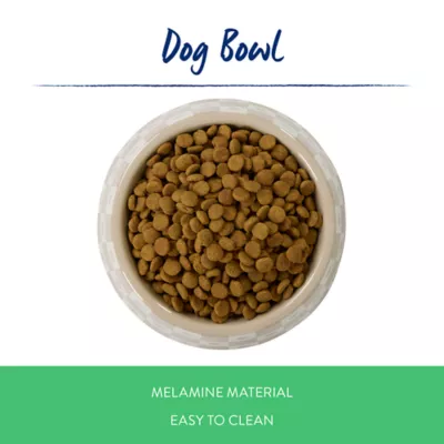 Top Paw® Tan Check Melamine Dog Bowl 12oz, 52oz - Image 2
