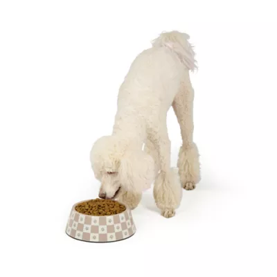 Top Paw® Tan Check Melamine Dog Bowl 12oz, 52oz - Image 6