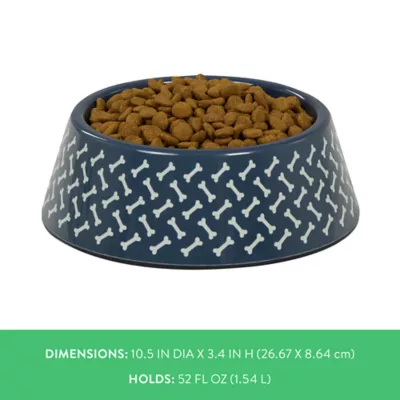 Top Paw® Bones Melamine Dog Bowl 12oz, 52oz - Image 4