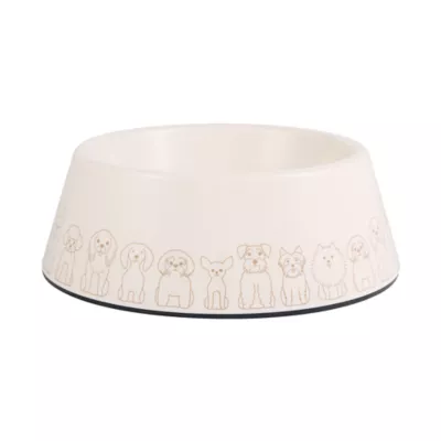 Top Paw® Tan Dog Melamine Dog Bowl 27oz, 52oz - Image 1