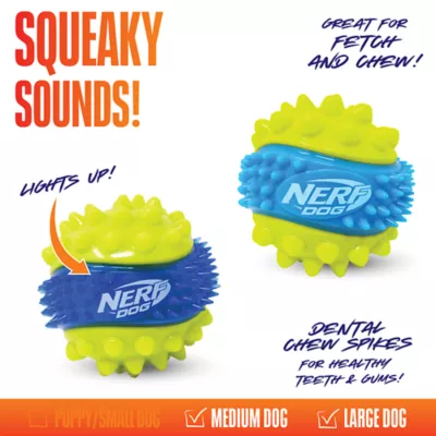 Nerf Spike Ball Dog Toy 2-Pack - Image 3