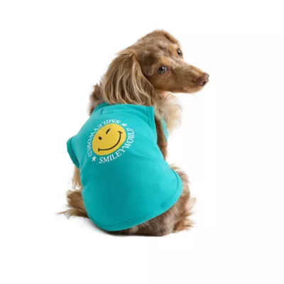 SMILEY WORLD® Iconic Smiley Face Dog Jersey Tank Top - Image 1