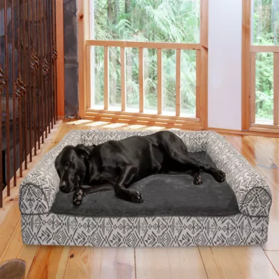 FurHaven Southwest Kilim Orthopedic Sofa Pet Bed - Multiple Colors, Medium - Jumbo Plus - Image 9