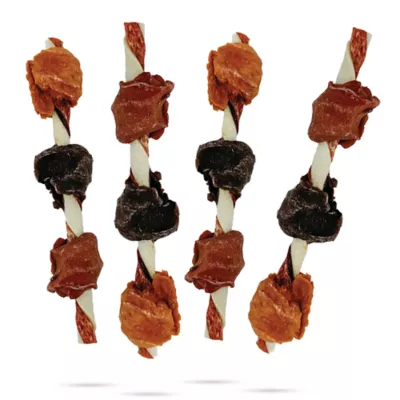ProHide Highly Digestible Raw Hide Adult Dog Chews - Triple Flavored Kabobs - Image 3