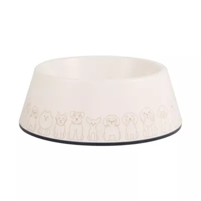 Top Paw® Tan Dog Melamine Dog Bowl 27oz, 52oz - Image 1