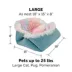 FurHaven Convertible Self-Warming Cuddle Pet Bed, Rainbow, Silver, Gray, Spruce, Small, Large image thumbnail 5