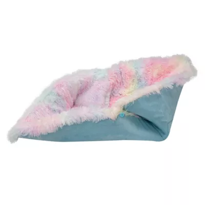 FurHaven Convertible Self-Warming Cuddle Pet Bed, Rainbow, Silver, Gray, Spruce, Small, Large - Image 6