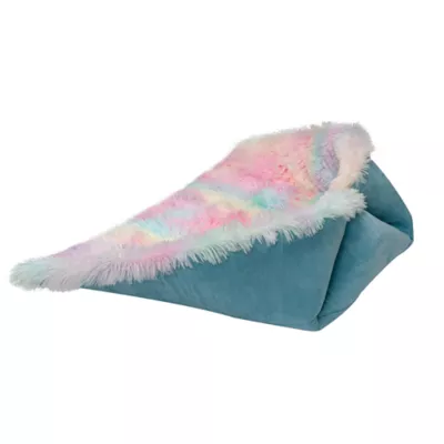 FurHaven Convertible Self-Warming Cuddle Pet Bed, Rainbow, Silver, Gray, Spruce, Small, Large - Image 7