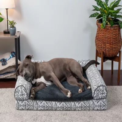 FurHaven Southwest Kilim Orthopedic Sofa Pet Bed - Multiple Colors, Medium - Jumbo Plus - Image 9