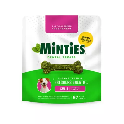 Minties Adult Dental Dog Treats - Tiny & Small - Image 1