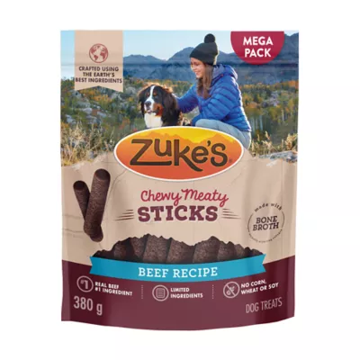 Zuke's Chewy Meaty Sticks Beef Recipe Dog Treats - Image 1