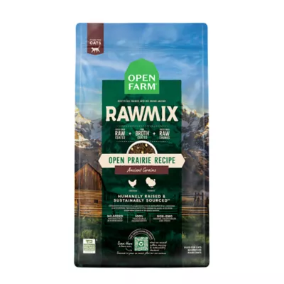 Open Farm RawMix Grain Free, High Protein Adult Dry Cat Food - No Added Antibiotics, Non-GMO, Turkey - Image 1