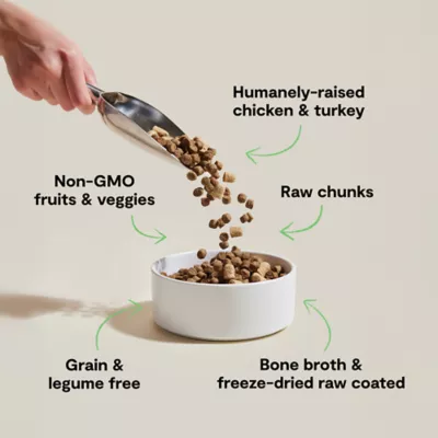 Open Farm RawMix Grain Free, High Protein Adult Dry Cat Food - No Added Antibiotics, Non-GMO, Turkey - Image 3