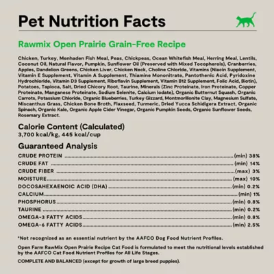 Open Farm RawMix Grain Free, High Protein Adult Dry Cat Food - No Added Antibiotics, Non-GMO, Turkey - Image 7