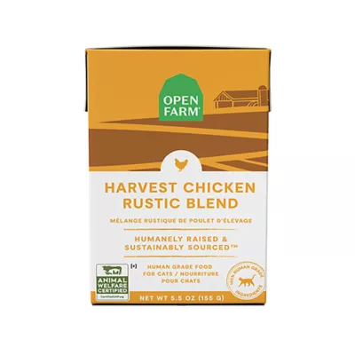 Open Farm Rustic Blend Grain Free Adult Wet Cat Topper - Human Grade, Humanely Raised, Stew, 5.5 oz - Image 1
