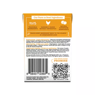 Open Farm Rustic Blend Grain Free Adult Wet Cat Topper - Human Grade, Humanely Raised, Stew, 5.5 oz - Image 2