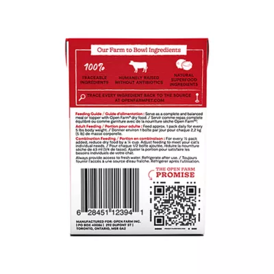 Open Farm Rustic Blend Grain Free Adult Wet Cat Topper - Human Grade, Humanely Raised, Stew, 5.5 oz - Image 2