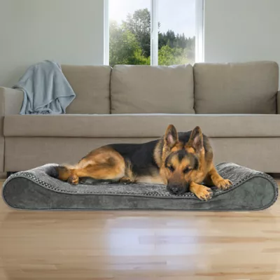 FurHaven Dog Minky Velvet Orthopedic Luxe Lounger Bed - Medium, Large, Giant, Jumbo, Jumbo Plus - Image 2