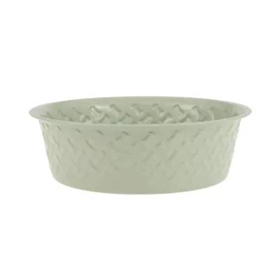 Top Paw® Green Embossed Stainless Steel Dog Bowl 12oz, 27oz, 64oz - Image 1