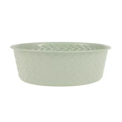 Top Paw® Green Embossed Stainless Steel Dog Bowl 12oz, 27oz, 64oz - Image 1