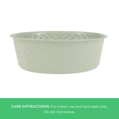 Top Paw® Green Embossed Stainless Steel Dog Bowl 12oz, 27oz, 64oz - Image 3