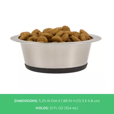 Top Paw® Non Slip Basic Stainless Steel Dog Bowl 12oz, 27oz, 52oz, 88oz, 136oz - Image 4