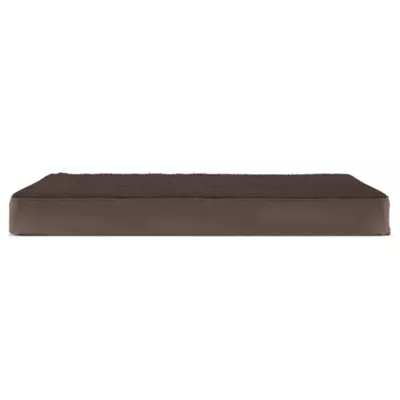 FurHaven Terry & Suede Memory Foam Deluxe Dog Bed Mattress - Espresso, Gray, Large - Jumbo Plus - Image 5