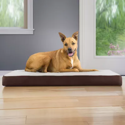 FurHaven Cooling Gel-Top Memory Foam Deluxe Dog Bed Mattress - Espresso, Gray - Image 2