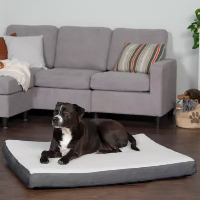 FurHaven Cooling Gel-Top Memory Foam Deluxe Dog Bed Mattress - Espresso, Gray - Image 6