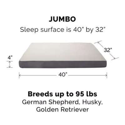 FurHaven Cooling Gel-Top Memory Foam Deluxe Dog Bed Mattress - Espresso, Gray - Image 7