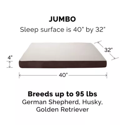 FurHaven Cooling Gel-Top Memory Foam Deluxe Dog Bed Mattress - Espresso, Gray - Image 7