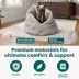 FurHaven Pet Minky Faux Fur & Velvet Calming Hug Bed - Pink, Gray, Small, Medium image thumbnail 5