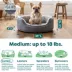 FurHaven Two-Tone Fur & Suede Oval Cuddler Cat & Dog Bed - Gray, S-XL image thumbnail 2