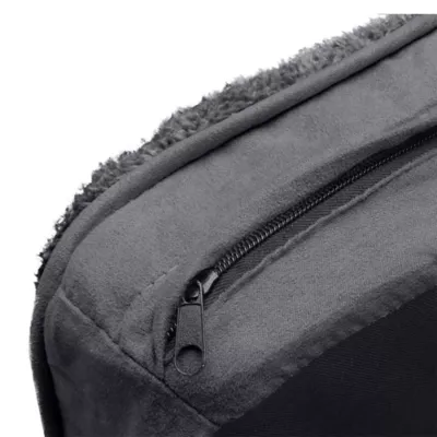 FurHaven Terry & Suede Memory Foam Deluxe Dog Bed Mattress - Espresso, Gray, Large - Jumbo Plus - Image 5