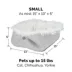 FurHaven Convertible Self-Warming Cuddle Pet Bed, Rainbow, Silver, Gray, Spruce, Small, Large image thumbnail 6