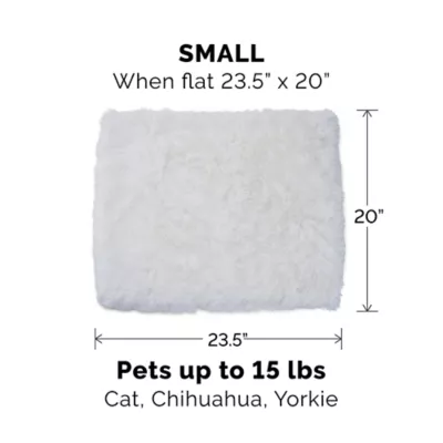 FurHaven Convertible Self-Warming Cuddle Pet Bed, Rainbow, Silver, Gray, Spruce, Small, Large - Image 7