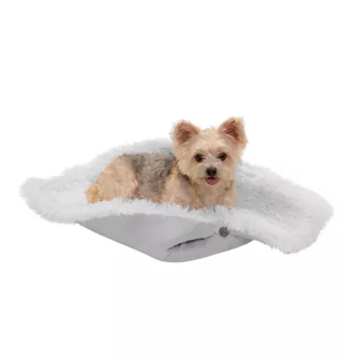 FurHaven Convertible Self-Warming Cuddle Pet Bed, Rainbow, Silver, Gray, Spruce, Small, Large - Image 9